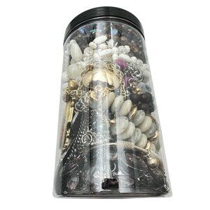 Mystery Jewelry Jar #1065 Wearable Quality Pieces 2lbs Necklace Bracelet Earring
